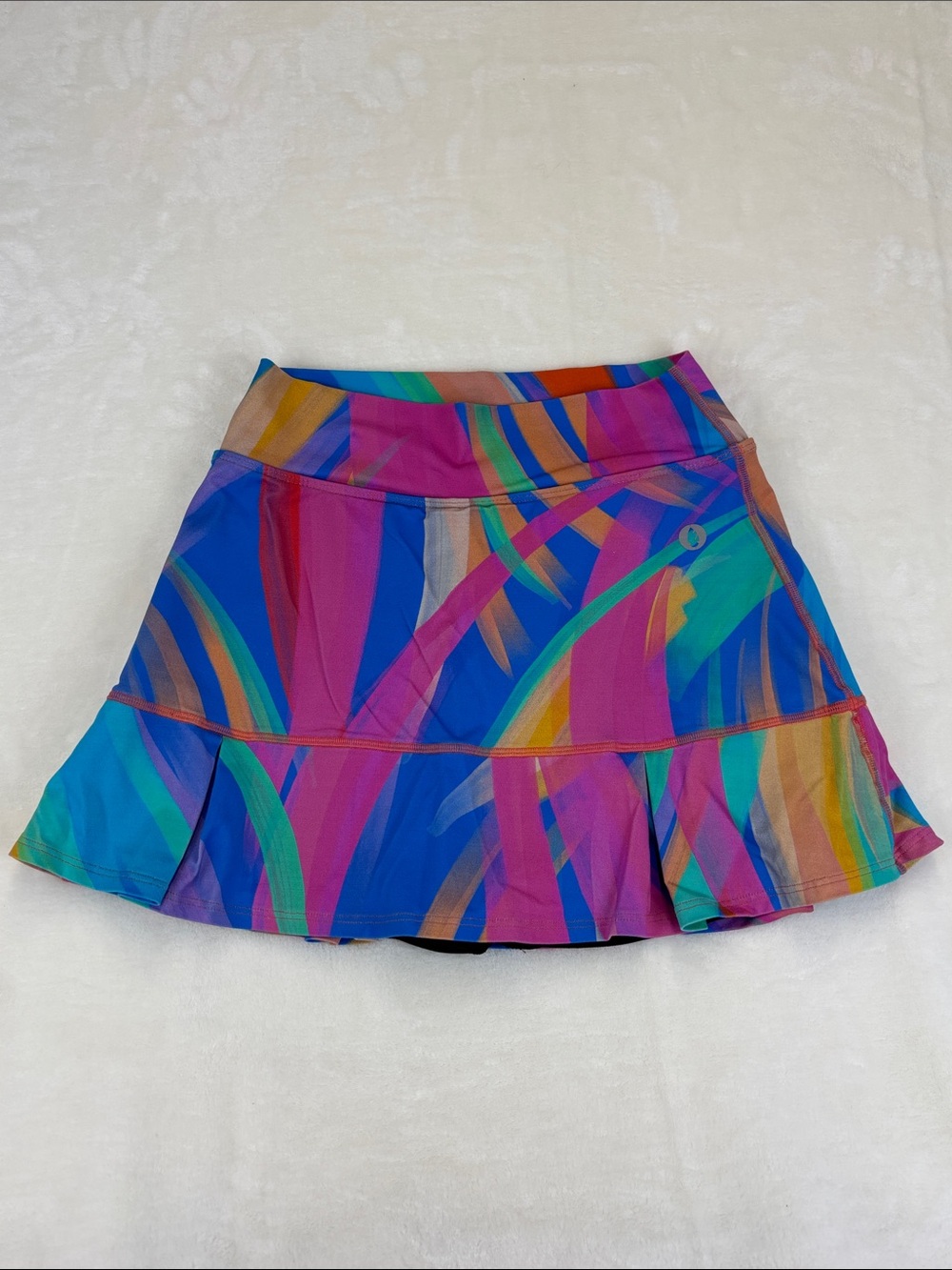 DONA JO Brand Skort Colorful Abstract Tennis Skirt Size 1 Small